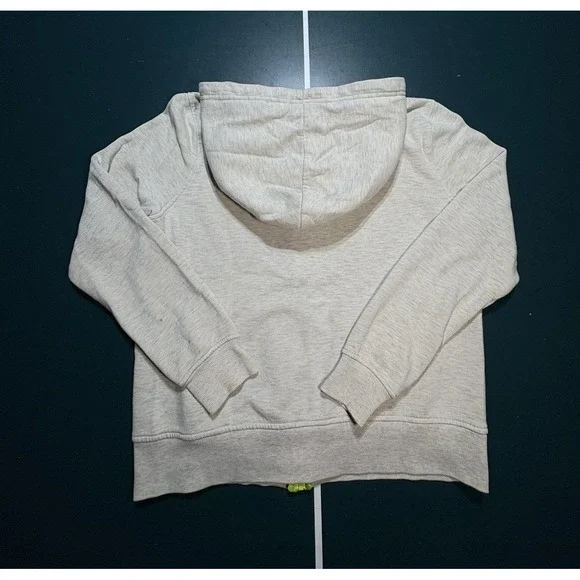 Vintage Fox Racing Hoodie Sweatshirt Womens Large Gray Neon Green Y2K Full Zip - Picture 4 of 12